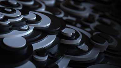 Thumbnail image for 3D Circle Steps (Soft Black) wallpaper