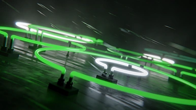 Thumbnail image for Neon Rain (XBOX Green) wallpaper