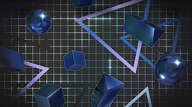 Thumbnail image for Retro Grid (Blue) wallpaper