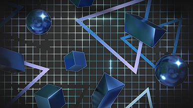 Thumbnail image for Retro Grid (Bright Blue) wallpaper